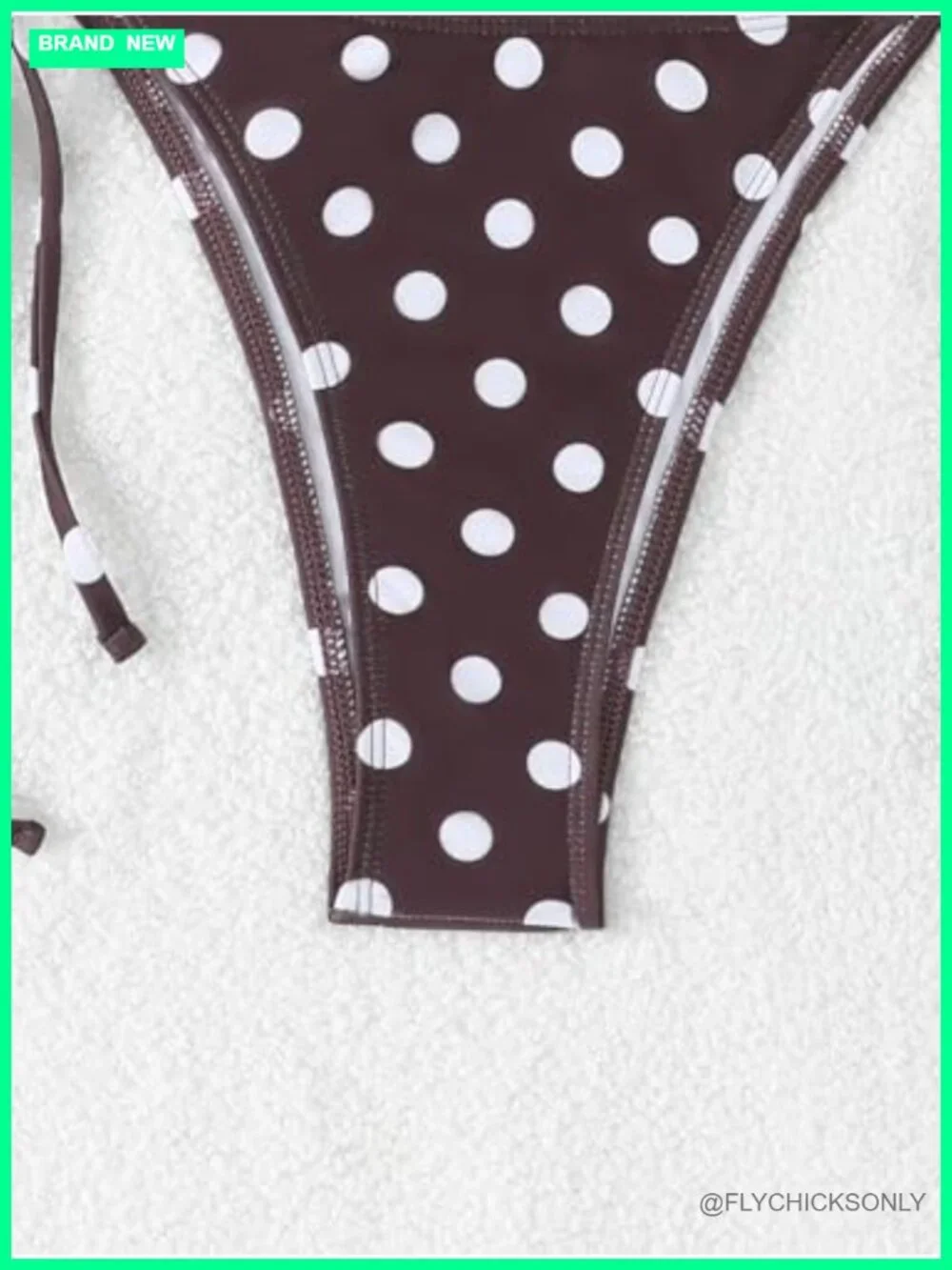 Women's Polka Dot Triangle Bikini Set Halter Tie Side Two Piece